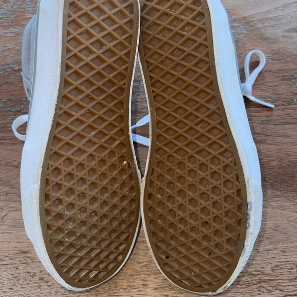 Vans Off The Wall Gray Hi Tops Men's Size 5 Women's 6.5 Skateboard Shoes Unisex - Picture 9 of 10